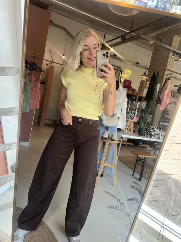 Barrel jeans Brown - Afbeelding 2