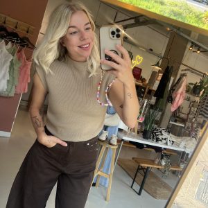 Top Amy warm beige