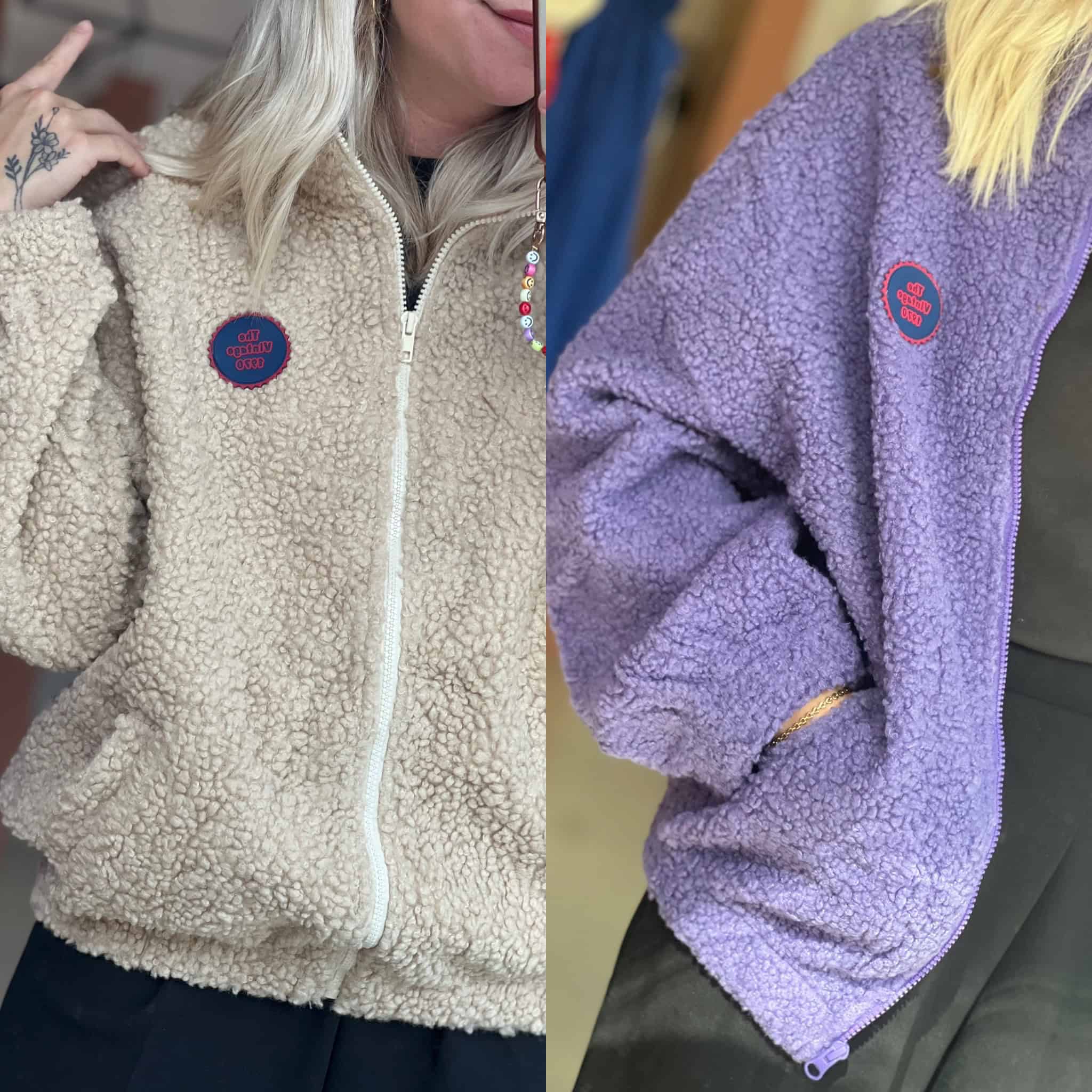 【 VINTAGE 】 Teddy Jacket boohoo Vintage Look Teddy Trim Aviator Jacket - ShopStyle