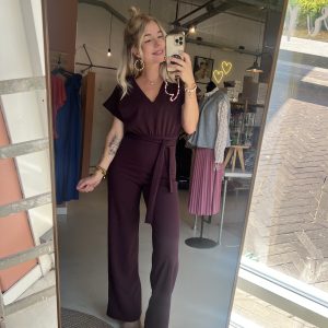 Girl jumpsuit Bordeaux