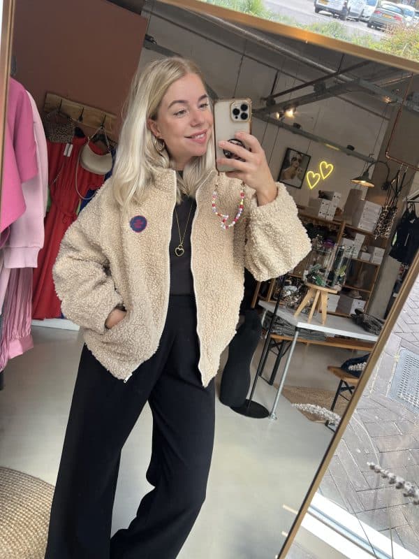 Teddy jacket cream