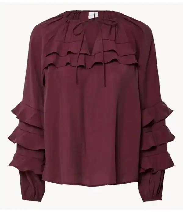 YAS blouse bordeaux
