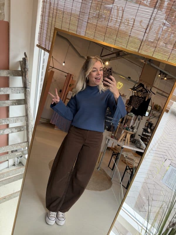 YAS fringe sweater - Afbeelding 2