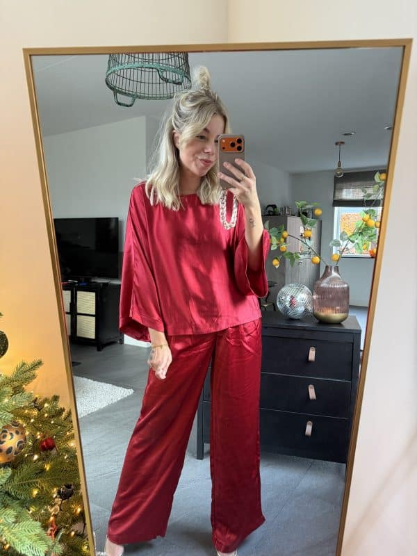 YAS satin pants - Afbeelding 2