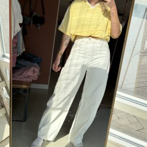 PRE ORDER Barrel jeans white