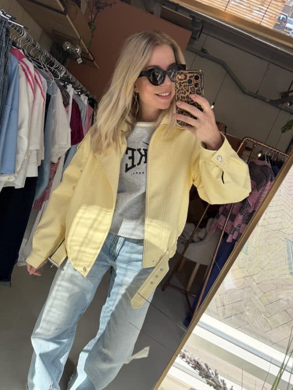 Jacket butter yellow - Afbeelding 2