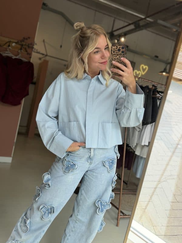 Blouse Lee blauw
