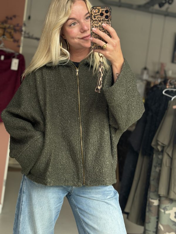 Jacket teddy khaki
