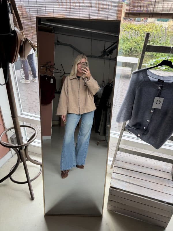 Jacket teddy warm beige - Afbeelding 3