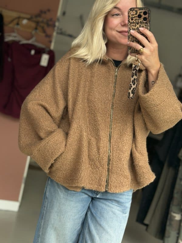 Jacket teddy Camel